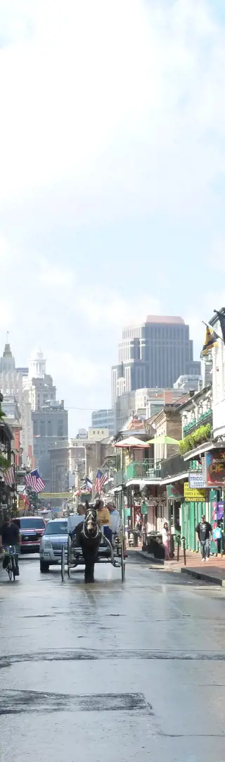 The French Quarter in New Orleans